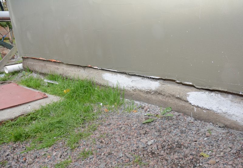 Repaired Foundation Wall